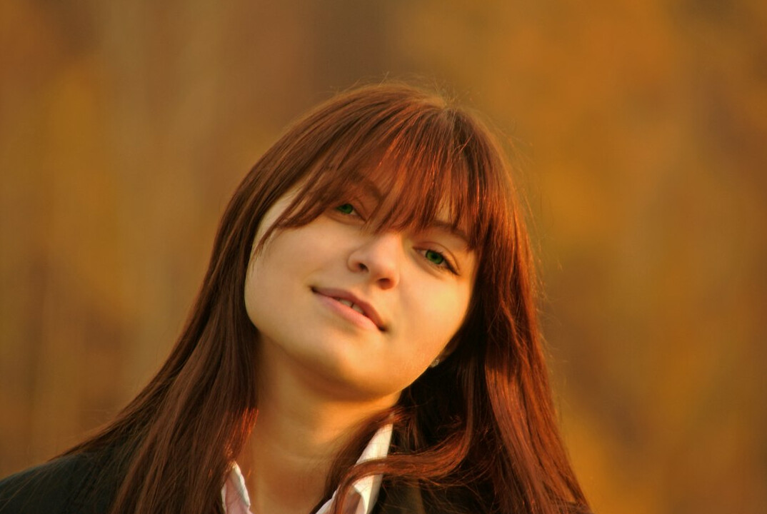 Portrait of a young Croatian woman smiling