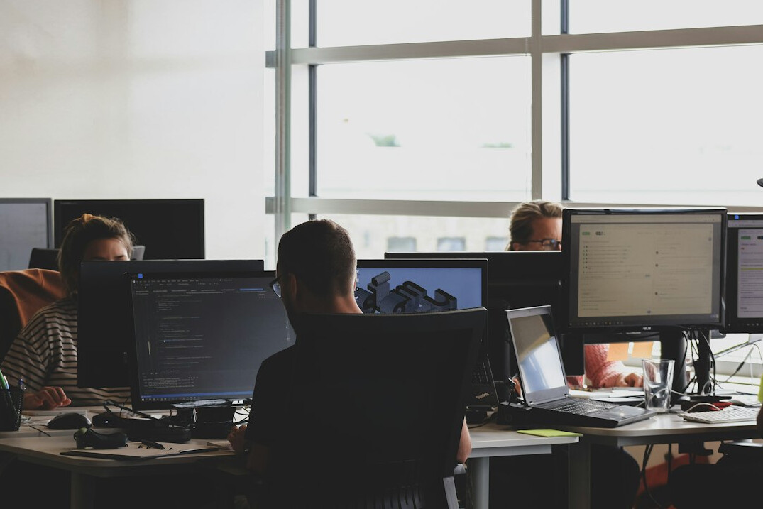 group of programmers collaborating