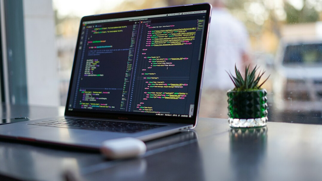 developer working on laptop