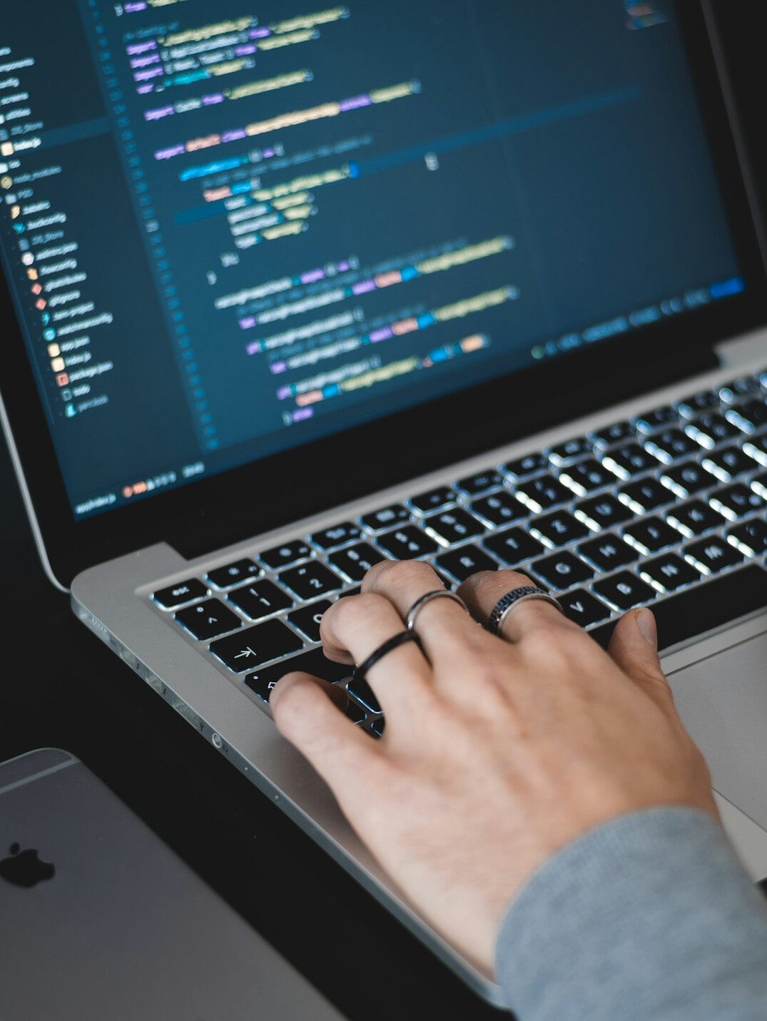 person solving coding problem